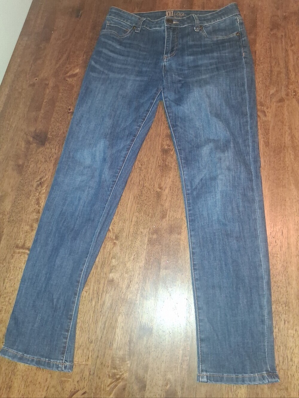 Kut From The Kloth Medium Wash Straight Leg Jeans 4